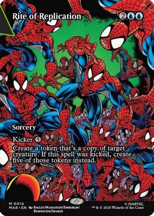 Rite of Replication (Borderless) (MAR-014) - Marvel Eternal-Legal