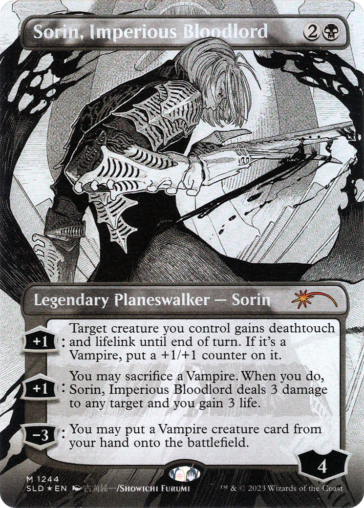 Sorin, Imperious Bloodlord (Borderless) (SLD-1244) - Secret Lair Drop Foil