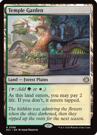 Temple Garden (ECL-268) - Lorwyn Eclipsed Foil