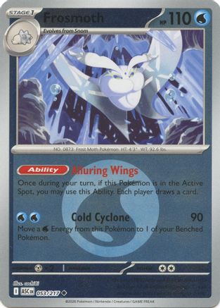 Frosmoth (Energy Symbol Pattern) 053/217  - Reverse Holofoil ME Ascended Heroes - Uncommon
