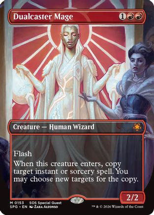 Dualcaster Mage (Borderless) (SPG-153) - Special Guests Foil