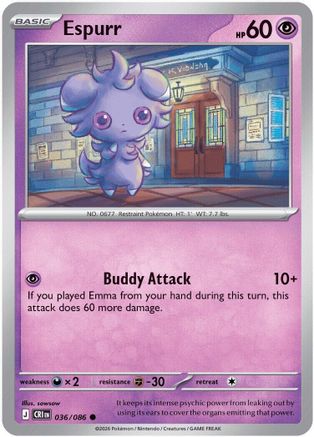 Espurr 036/086  ME04 Chaos Rising - Common