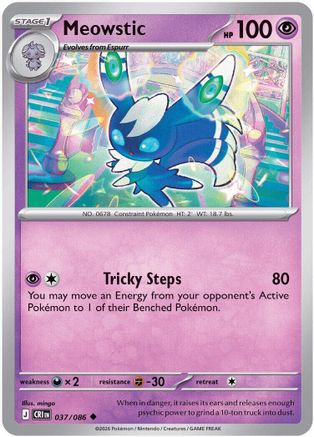 Meowstic 037/086  ME04 Chaos Rising - Uncommon