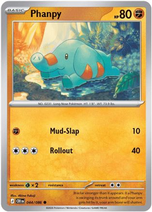 Phanpy 044/086  ME04 Chaos Rising - Common