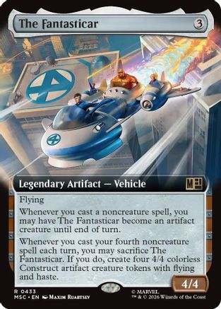 The Fantasticar (Extended Art) (MSC-433) - Commander: Marvel Super Heroes