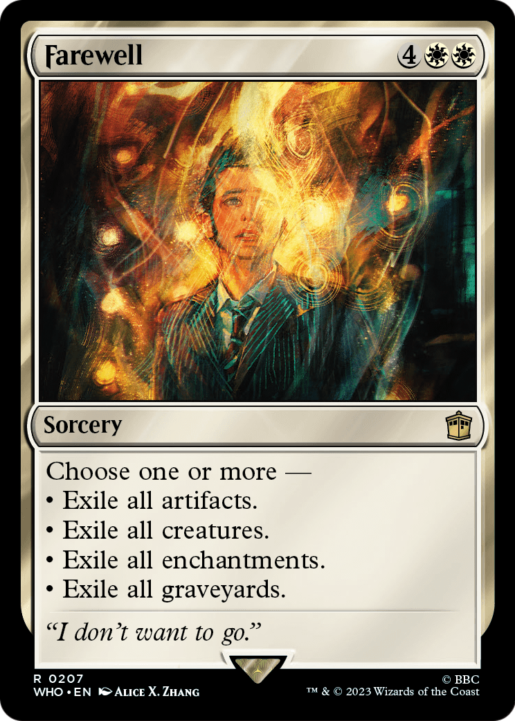 Farewell (WHO-207) - Doctor Who Foil