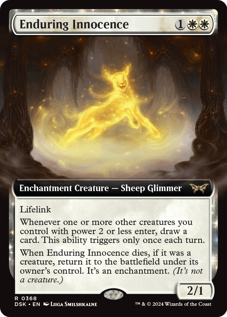 Enduring Innocence (Extended Art) (DSK-368) - Duskmourn: House of Horror: (Extended Art, enchantment)