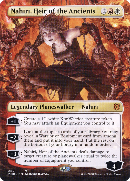 Nahiri, Heir of the Ancients (Borderless) (ZNR-282) - Zendikar Rising Foil