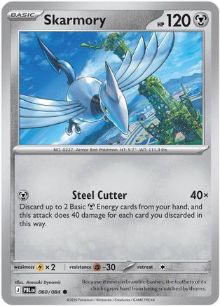 Skarmory 060/084  ME05 Pitch Black - Common