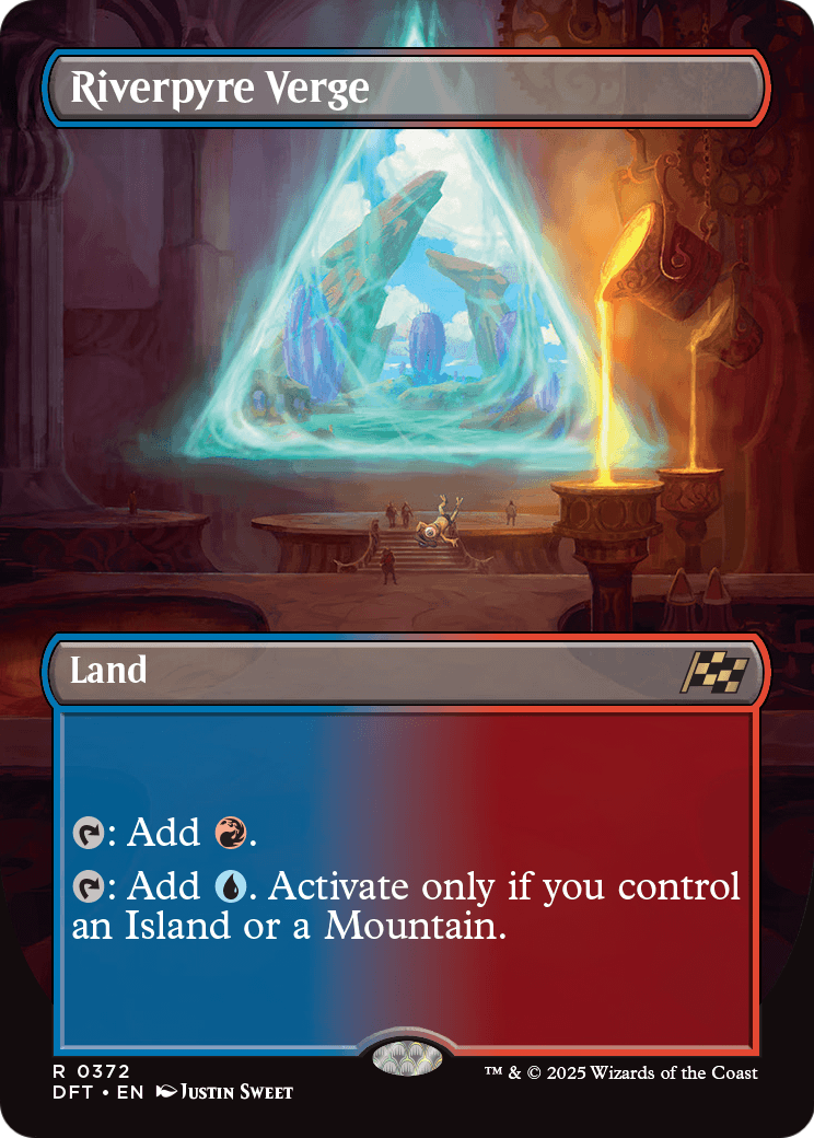 Riverpyre Verge (Borderless) (DFT-372) - Aetherdrift Foil
