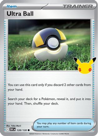 Ultra Ball 128/128/128  - Holofoil ME 30th Celebration - Common