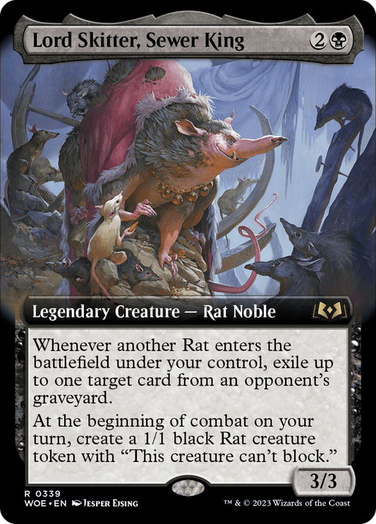 Lord Skitter, Sewer King (Extended Art) (WOE-339) - Wilds of Eldraine: (Extended Art)
