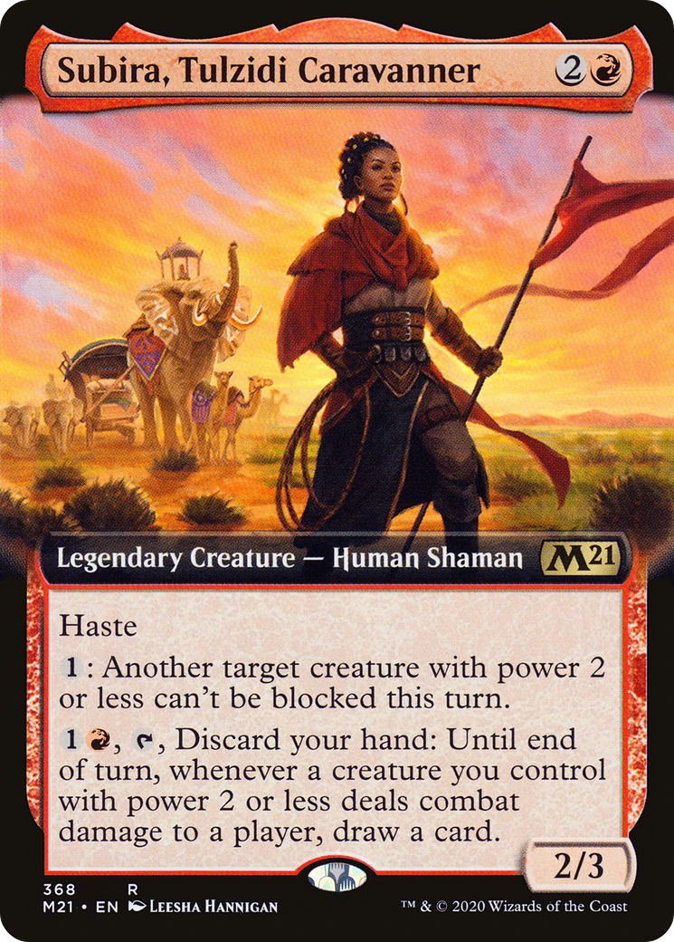 Subira, Tulzidi Caravanner (Extended Art) (M21-368) - Core Set 2021: (Extended Art) Foil