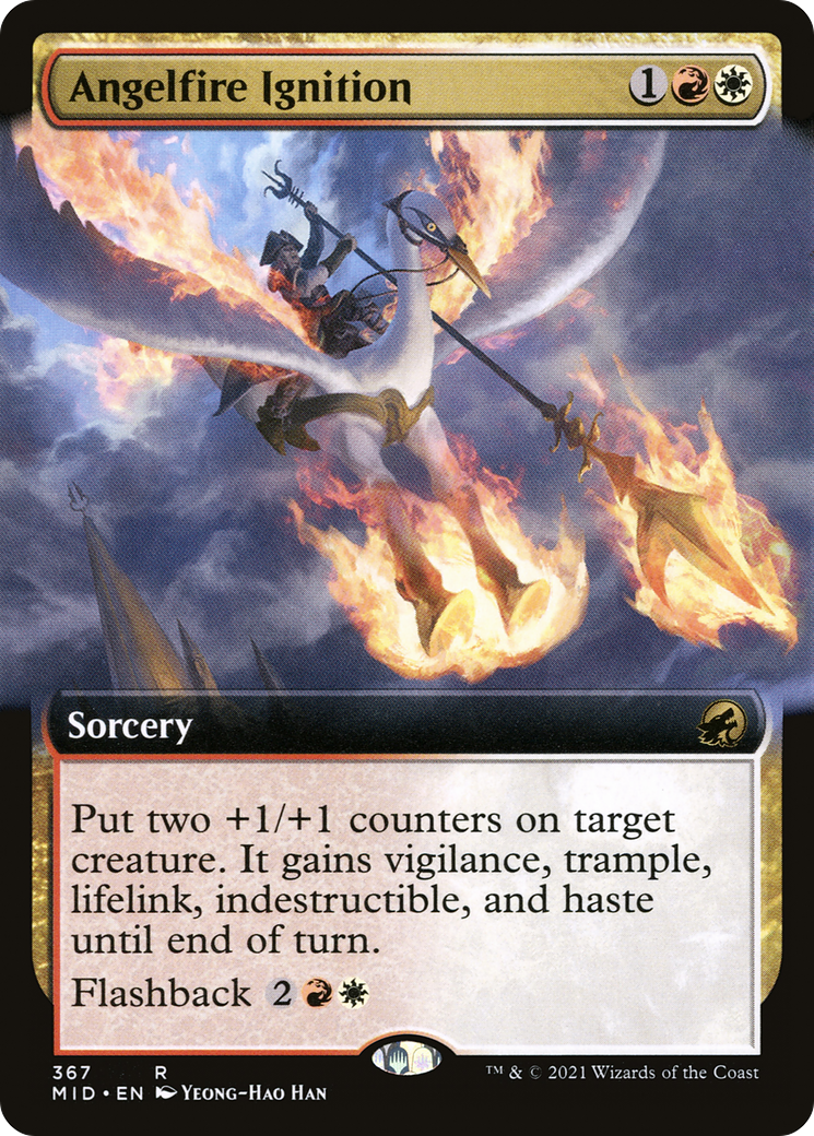 Angelfire Ignition (Extended Art) (MID-367) - Innistrad: Midnight Hunt: (Extended Art)