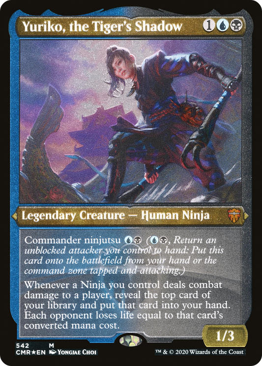 Yuriko, the Tiger's Shadow (Foil Etched) (CMR-542) - Commander Legends Etched Foil