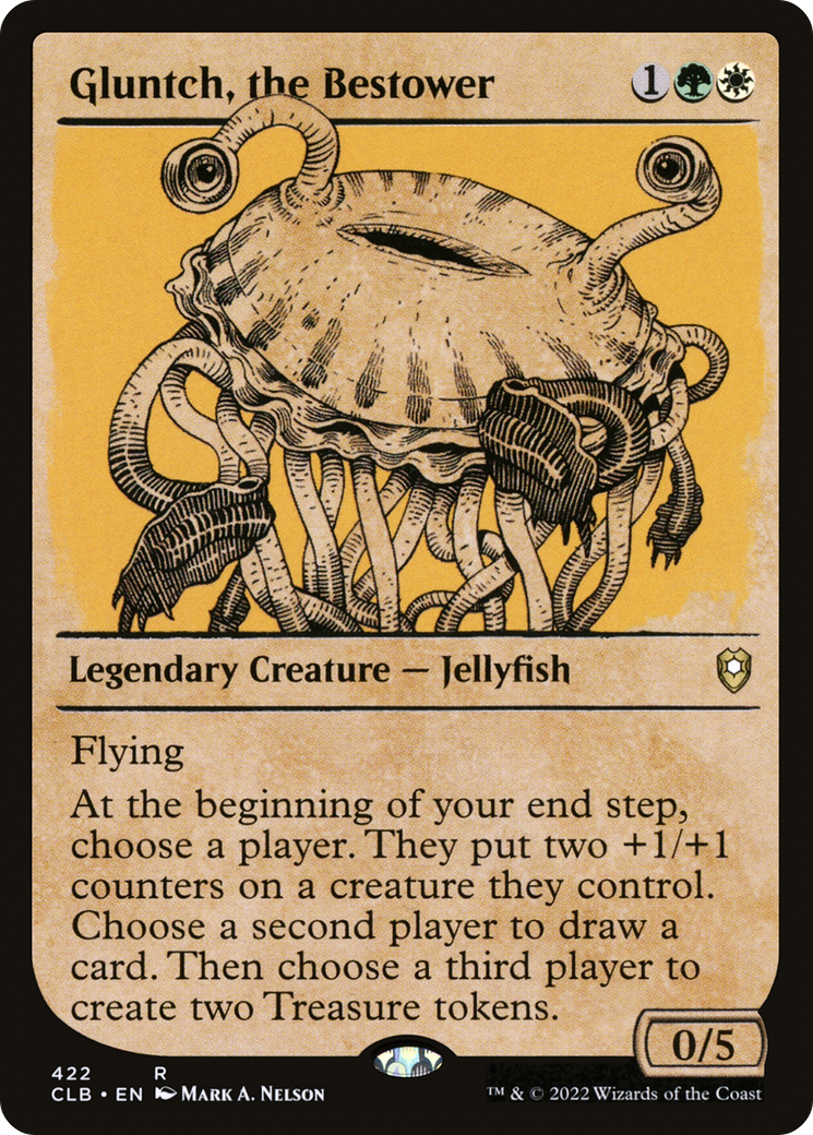 Gluntch, the Bestower (Showcase) (CLB-422) - Commander Legends: Battle for Baldur's Gate: (Showcase) Foil
