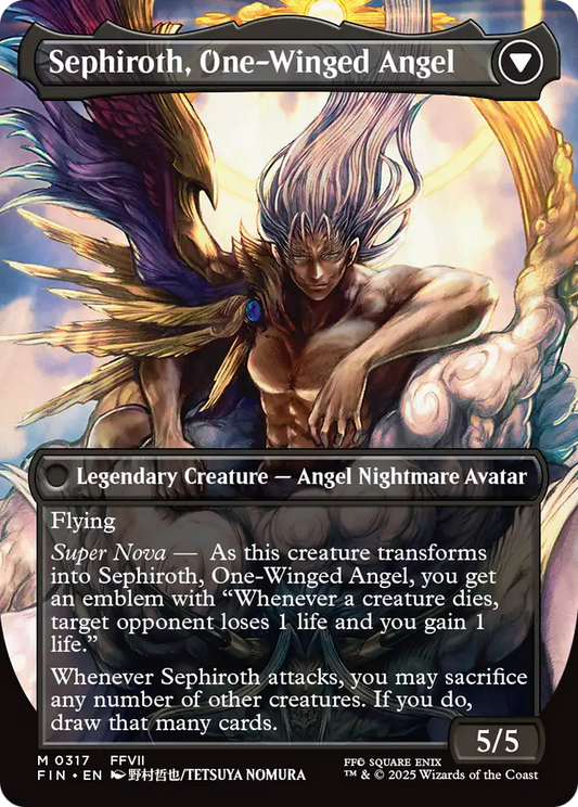 Sephiroth, Fabled SOLDIER (0317) (Borderless) (FIN-317) - FINAL FANTASY Foil