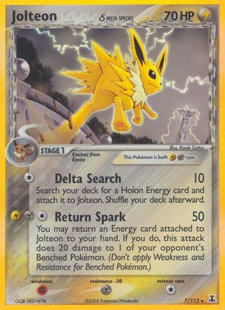 Jolteon (Delta Species)  - Holofoil Delta Species - Holo Rare