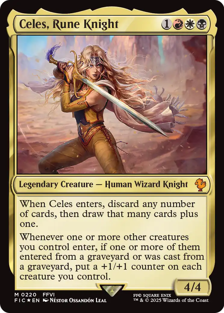 Celes, Rune Knight (Surge Foil) (FIC-220) - Commander: FINAL FANTASY Foil
