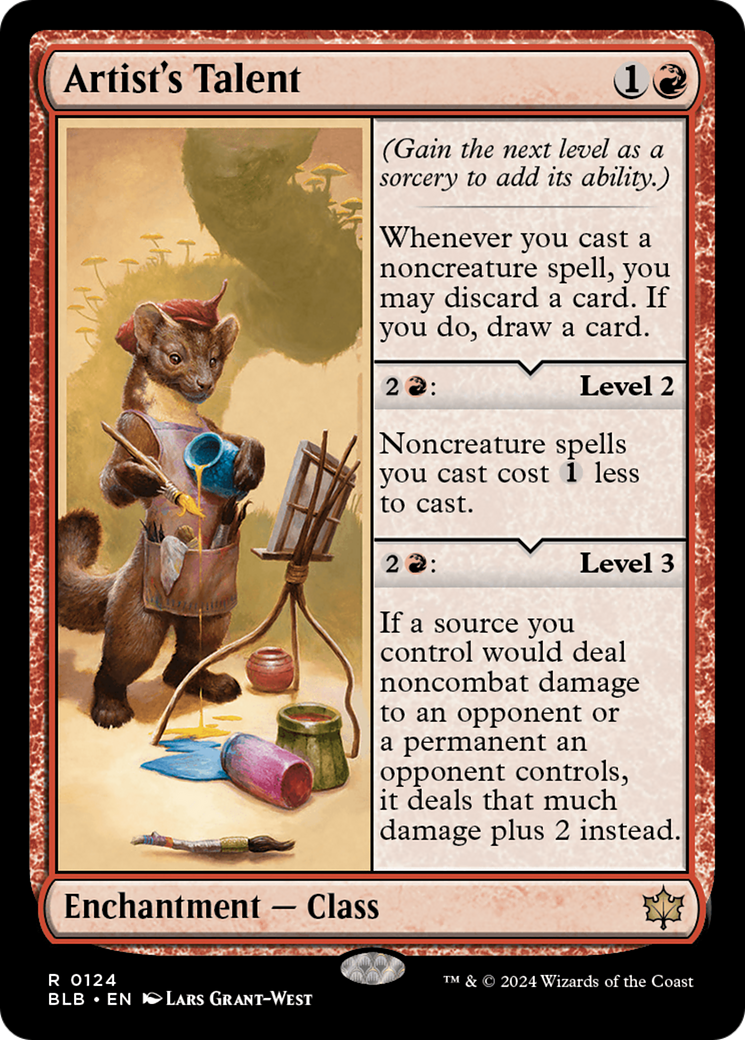 Artist's Talent (BLB-124) - Bloomburrow Foil