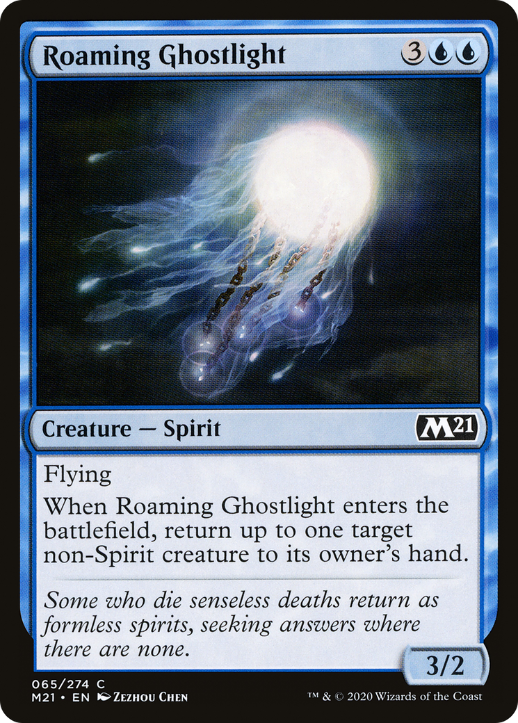 Roaming Ghostlight (M21-065) - Core Set 2021 Foil