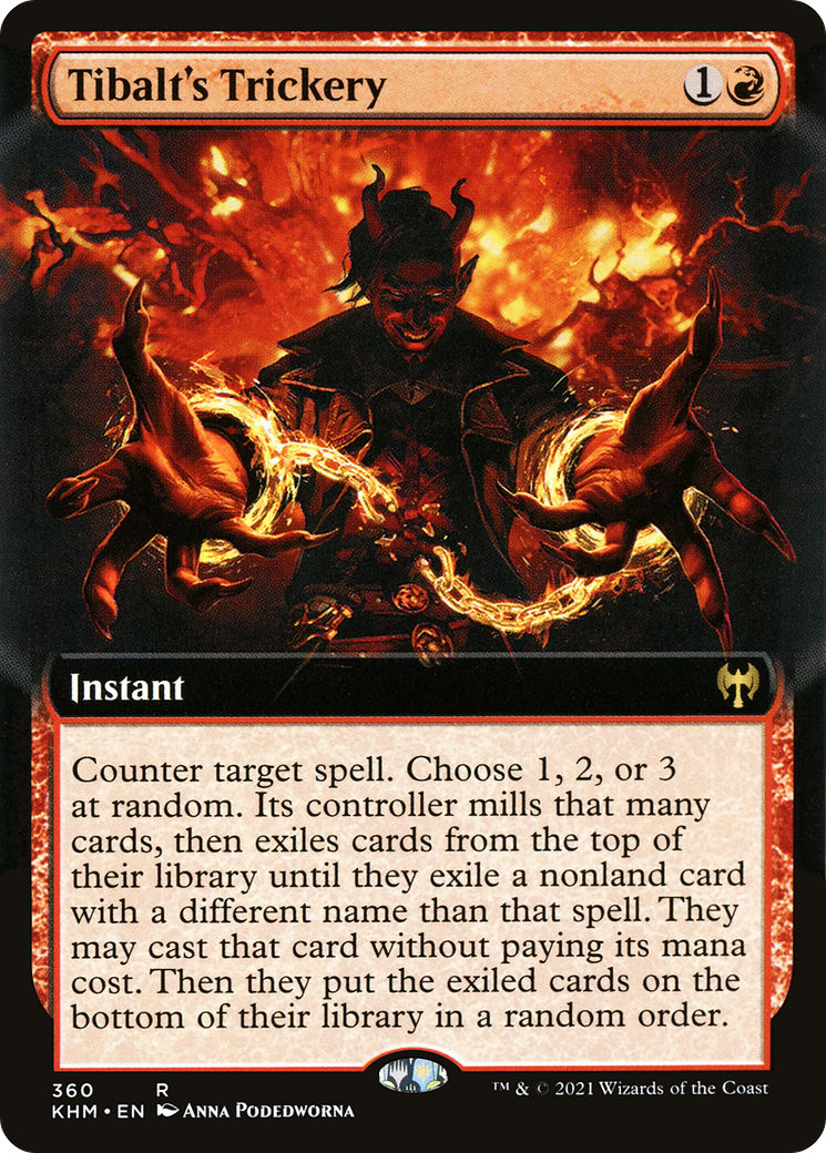 Tibalt's Trickery (Extended Art) (KHM-360) - Kaldheim: (Extended Art)