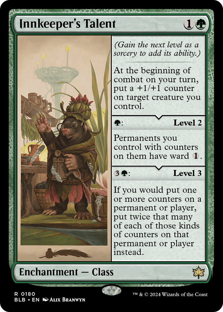 Innkeeper's Talent (BLB-180) - Bloomburrow Foil