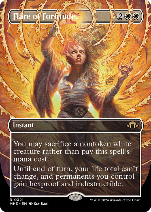 Flare of Fortitude (Borderless) (MH3-321) - Modern Horizons 3 Foil