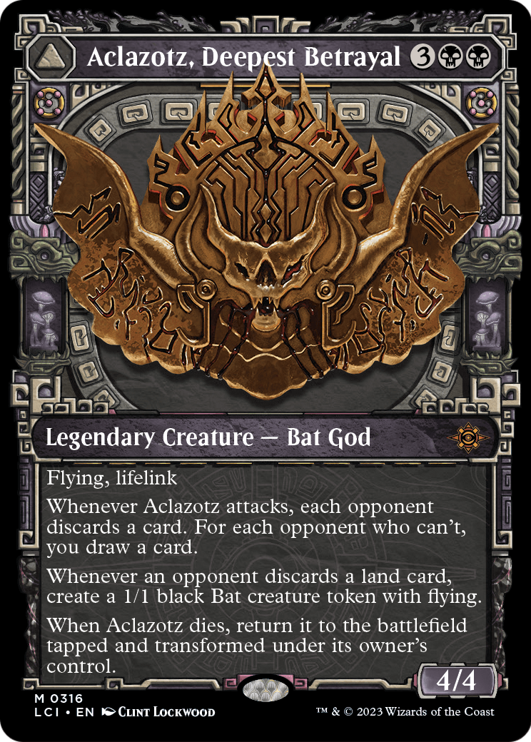 Aclazotz, Deepest Betrayal (Showcase) (LCI-316) - The Lost Caverns of Ixalan: (Showcase) Foil