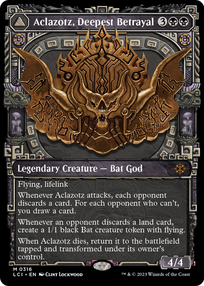 Aclazotz, Deepest Betrayal (Showcase) (LCI-316) - The Lost Caverns of Ixalan: (Showcase) Foil