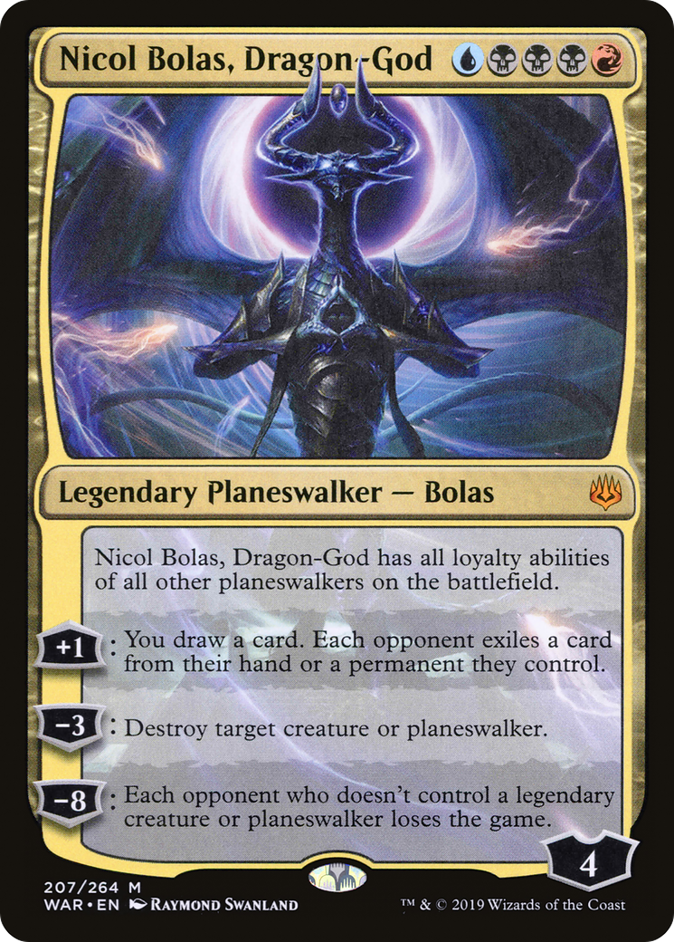 Nicol Bolas, Dragon-God (WAR-207) - War of the Spark