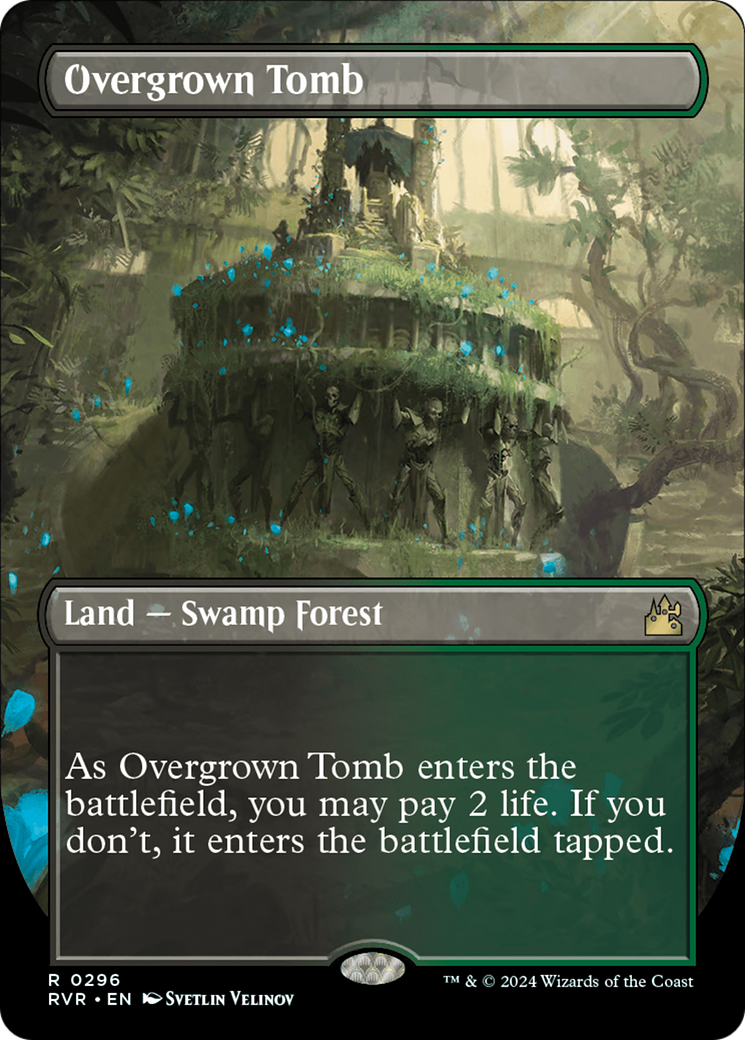 Overgrown Tomb (Borderless) (RVR-296) - Ravnica Remastered