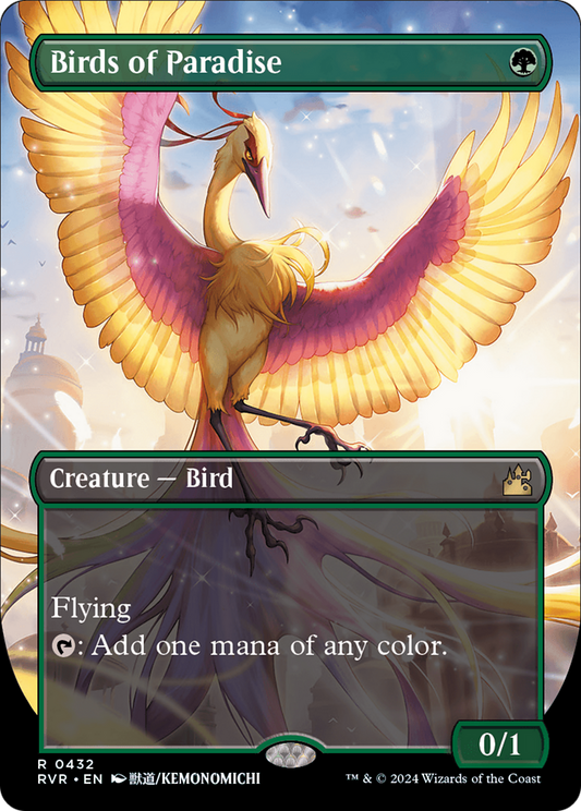 Birds of Paradise (Anime Borderless) (RVR-432) - Ravnica Remastered
