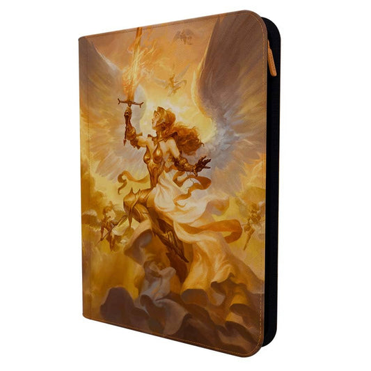 ARCANE FORTRESS: ANGELS AND DEMONS COLLECTION: RIGHTEOUS JUDGMENT 9-POCKET ZIPPER BINDER
