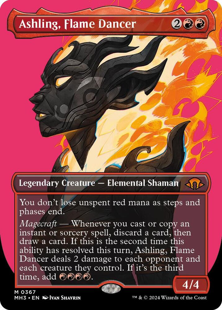 Ashling, Flame Dancer (Borderless) - Modern Horizons 3 (MH3)