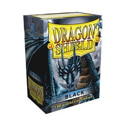 DRAGON SHIELD SLEEVES: CLASSIC BLACK (BOX OF 100)