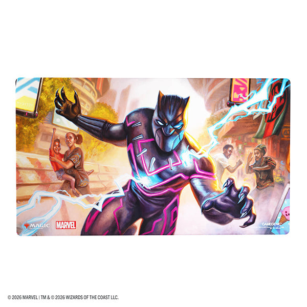 Playmat: MTG Shiny- Marvel Super Heroes- Striking Black Panther