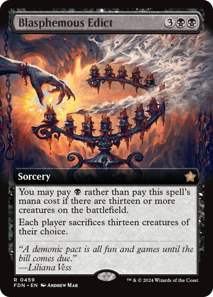Blasphemous Edict (Extended Art) - Foundations (FDN)