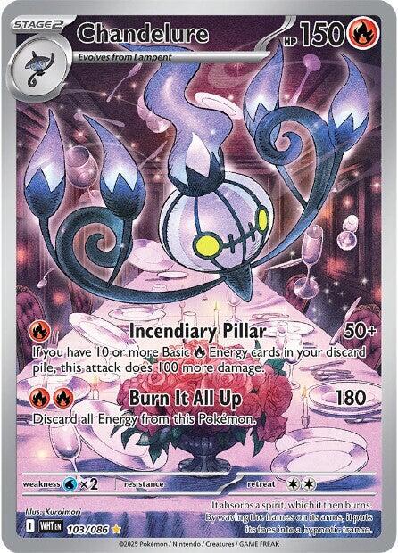 Chandelure - 103/086 - SV: White Flare (WHT)
