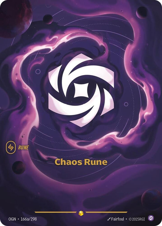 Chaos Rune (Alternate Art) - Origins (OGN) Riftbound