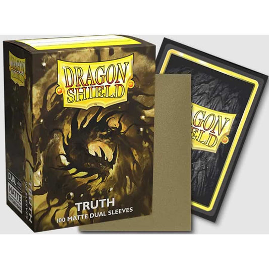 DRAGON SHIELD SLEEVES: MATTE DUAL GOLDEN GLEAM METALLIC: TRUTH (100CT)