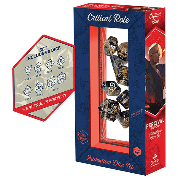 7-Die Set Vox Machina Adventure Dice: Percival de Rolo