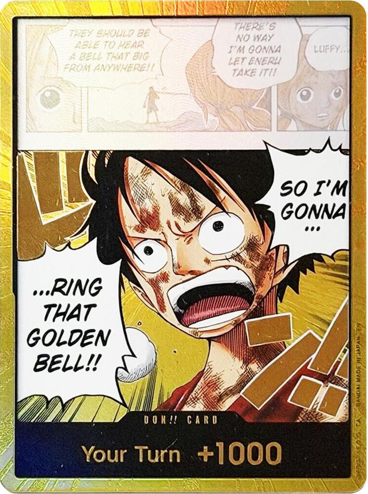 DON!! Card (Luffy) (Gold) - Adventure on Kami's Island Foil