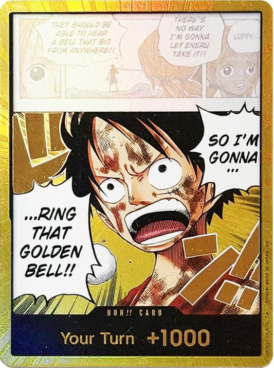 DON!! Card (Luffy) (Gold) - Adventure on Kami's Island Foil