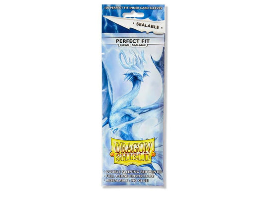 Dragon Shield Perfect Fit Standard Sealable Sleeves - Clear Thindra (100-Pack) - Dragon Shield Card Sleeves
