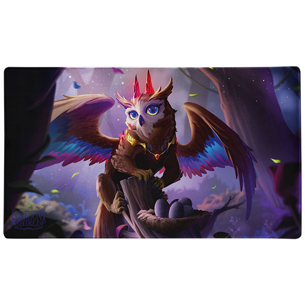 Dragon Shield: Playmat w/ Tube- 'Spirit Animals- The Dragowlis' Art, Limited Edition