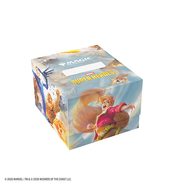Deckbox: MTG Soft Crate 100+ XL Sideloading- Marvel Super Heroes- The Fantastic Four/Go Nuts!