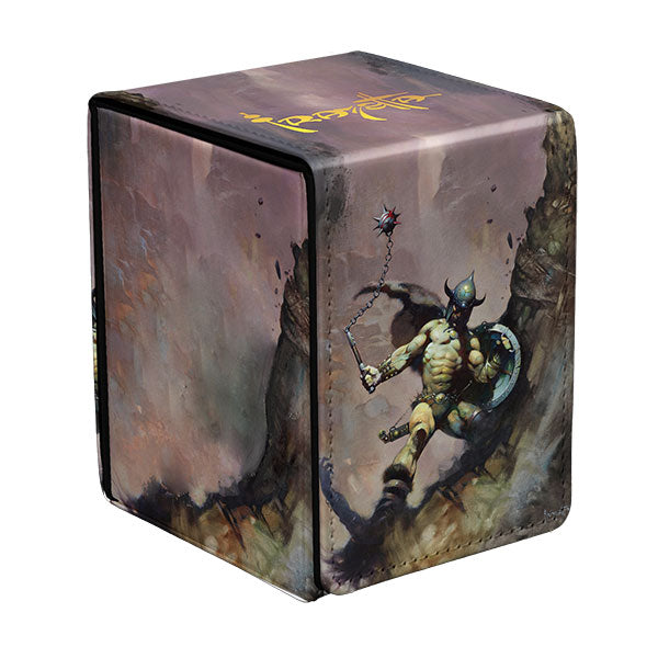 Deckbox: Alcove Flip 100+- Artist Spotlight Frank Frazetta- Warrior with Ball and Chain