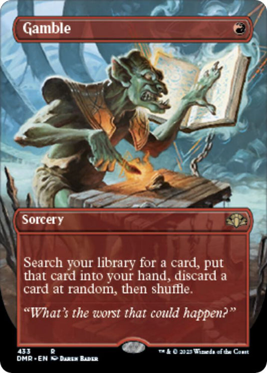 Gamble (Borderless) - Dominaria Remastered (DMR)
