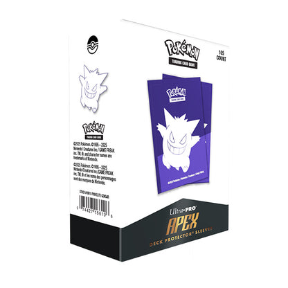 Elite Gengar 105ct Apex Deck Protector Sleeves for Pokémon.
